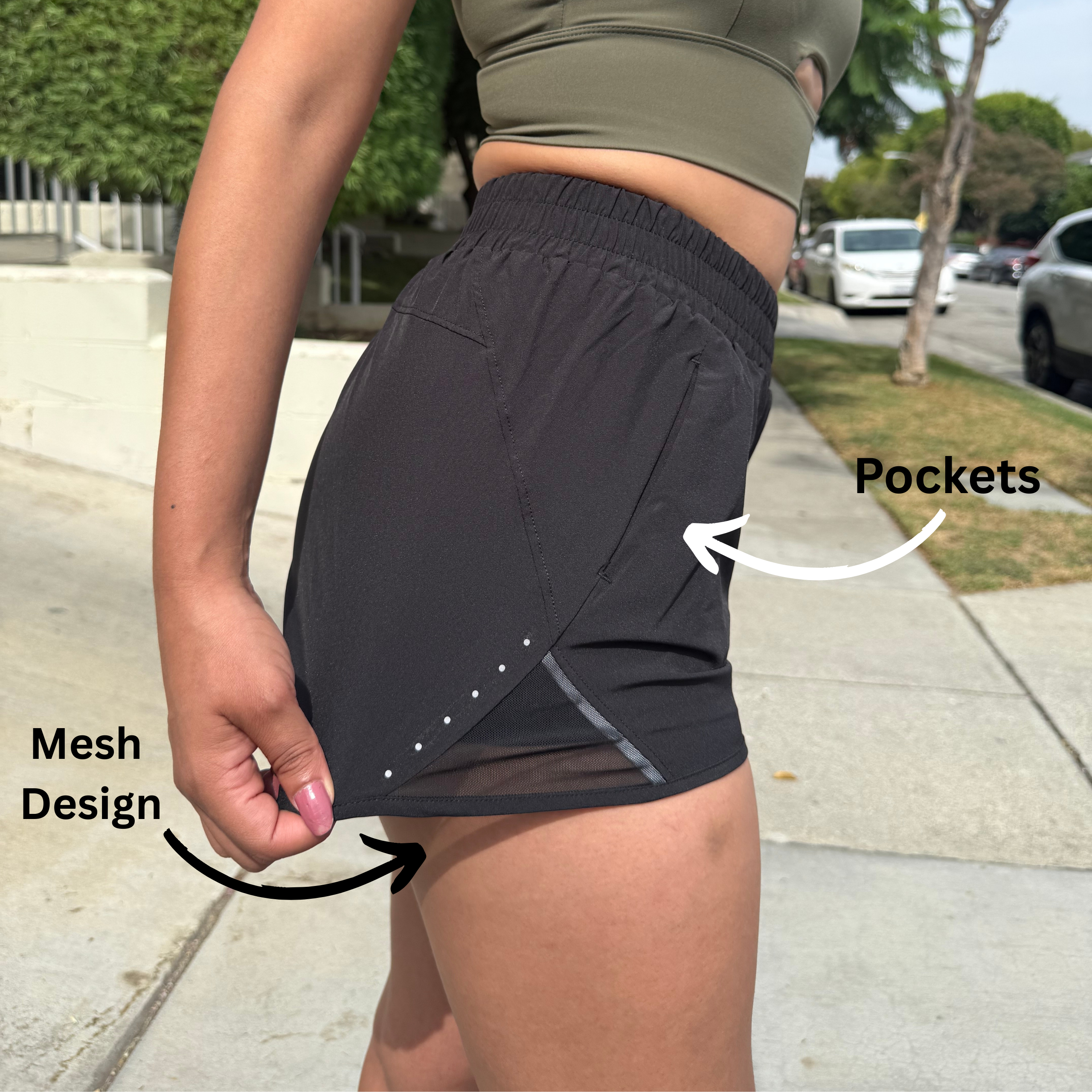 Light Blue Running Shorts