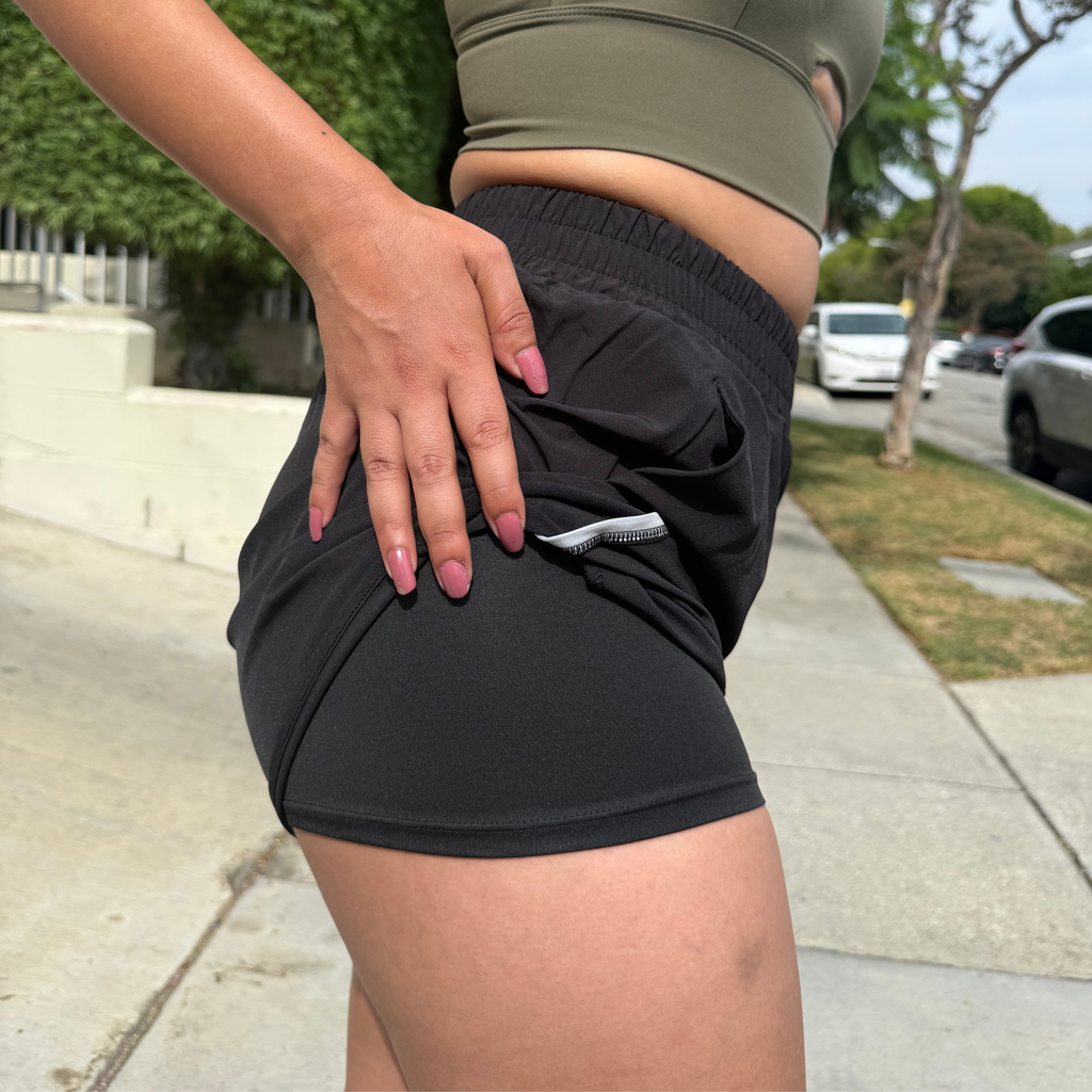 Black Running Shorts