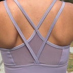 Lavender High Impact Mesh Sports Bra