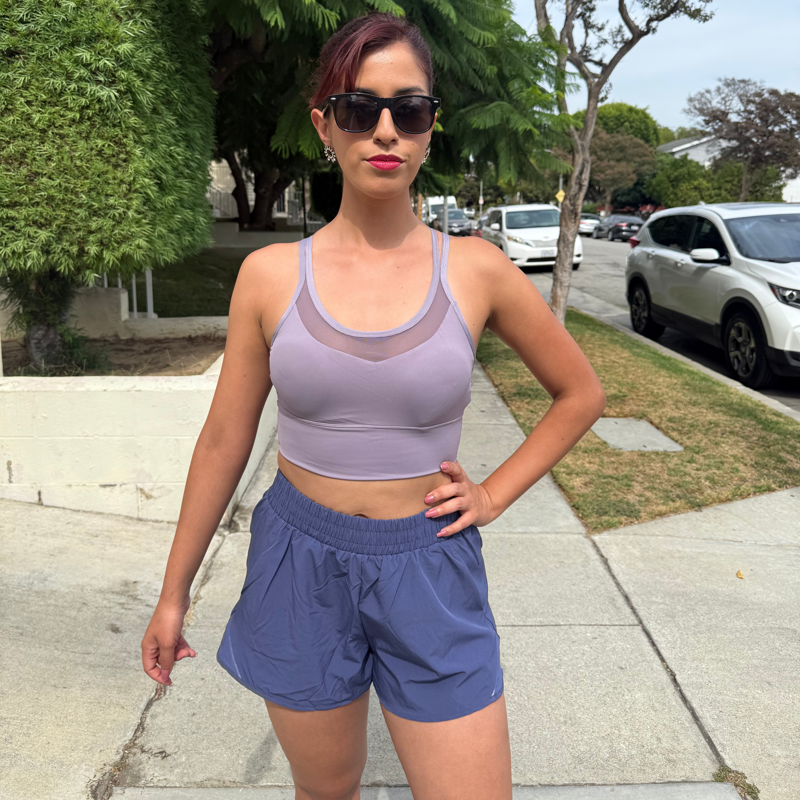 Light Blue Running Shorts