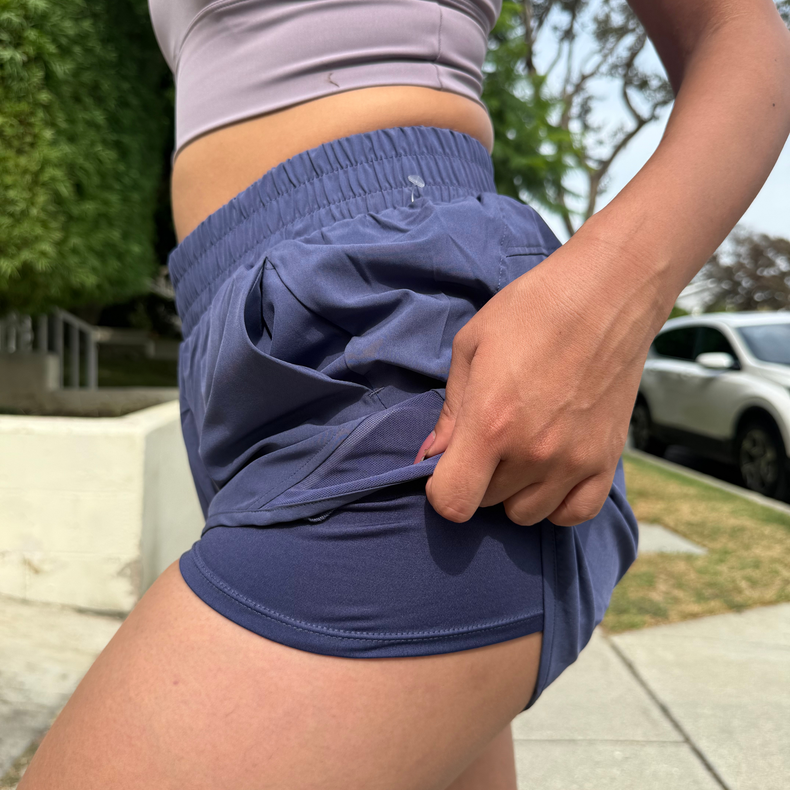 Light Blue Running Shorts