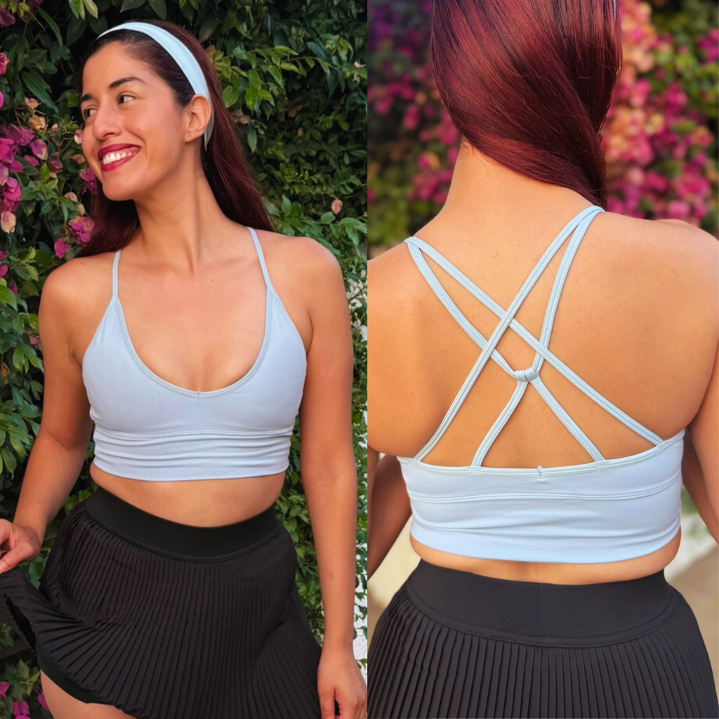 Baby Blue Oomph Sports Bra
