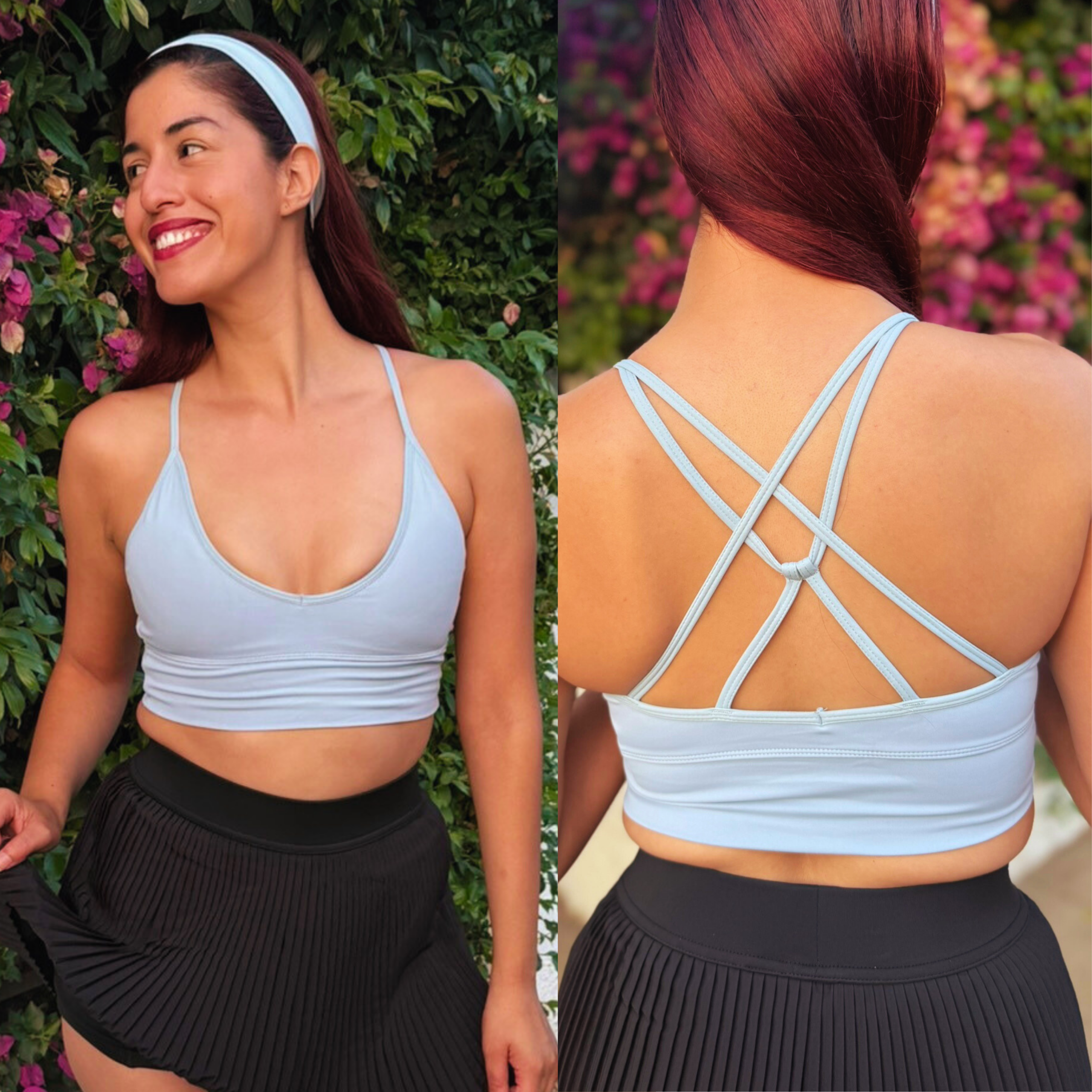 Baby Blue Oomph Sports Bra