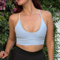 Baby Blue Oomph Sports Bra