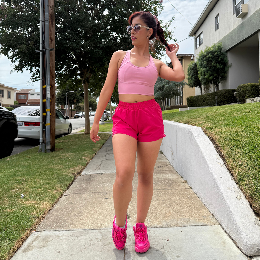 Pink Running Shorts