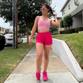 Pink Running Shorts
