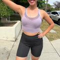 Black High Rise Biker Shorts