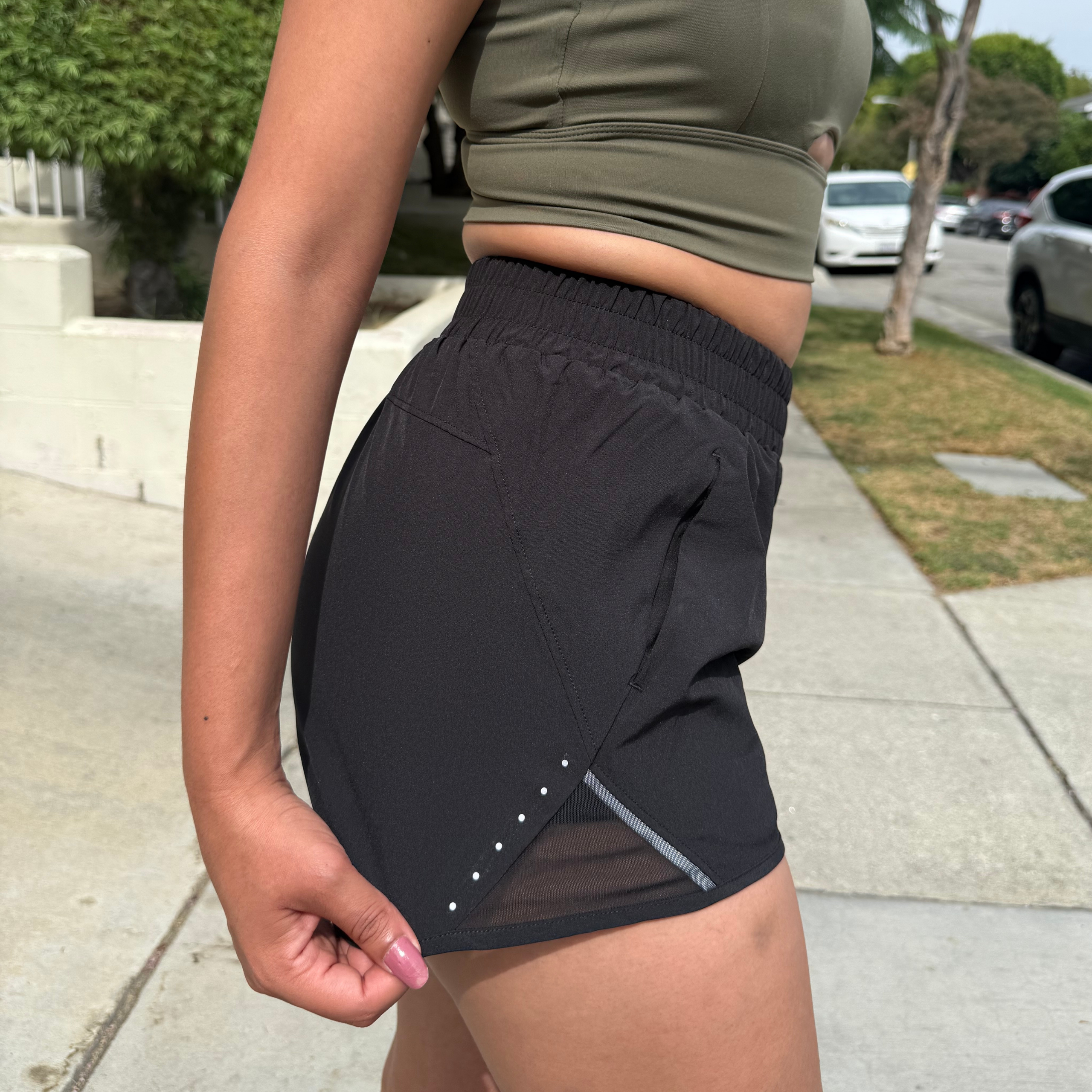 Black Running Shorts