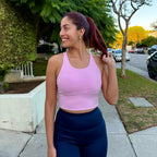 Baby Pink Butter-Soft Sports Bra Top