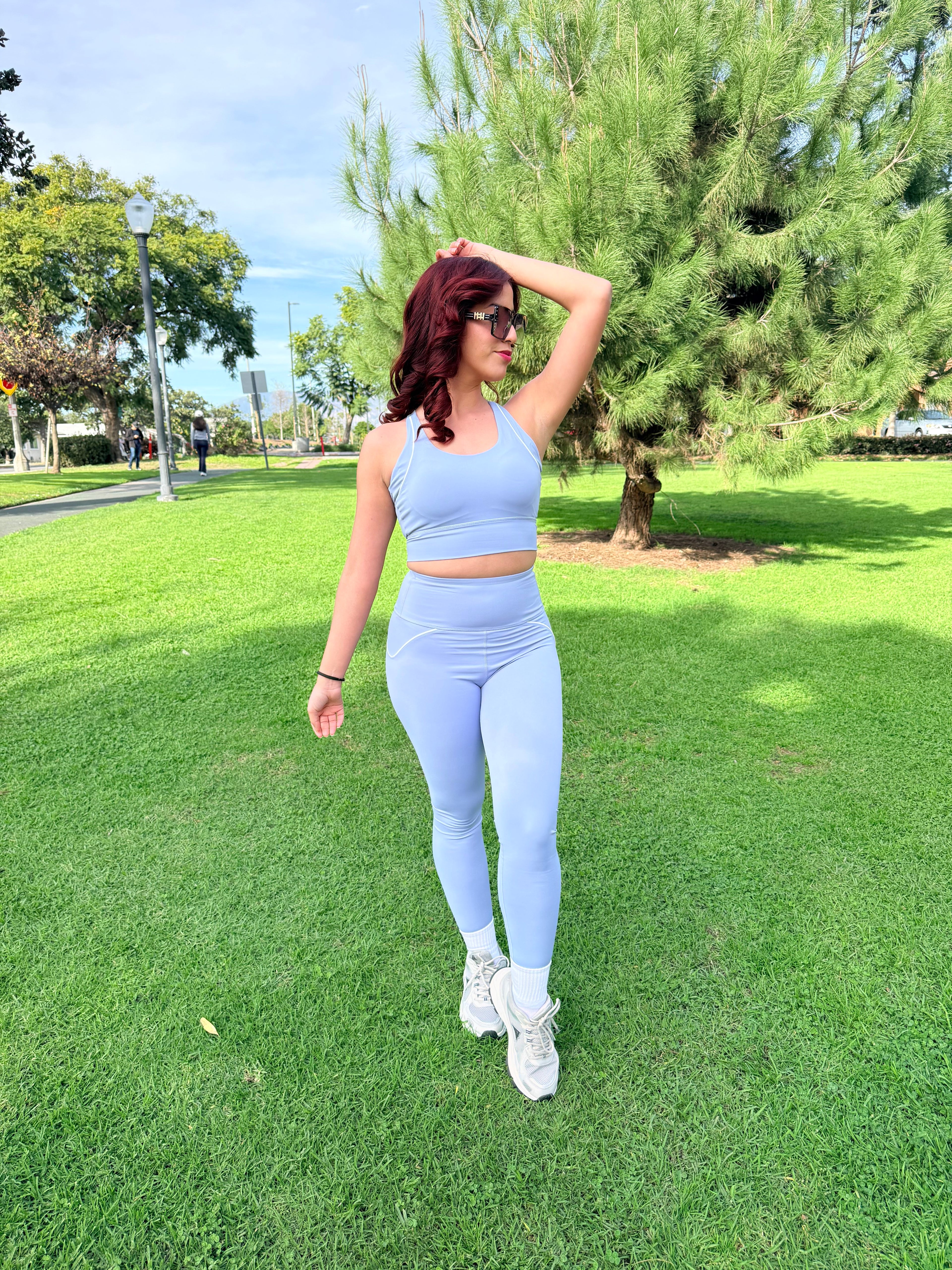 Cloud Blue High Waist Leggings