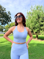 Cloud Blue Crop Top