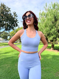 Cloud Blue Crop Top