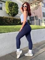 Navy Blue High Waist Leggings