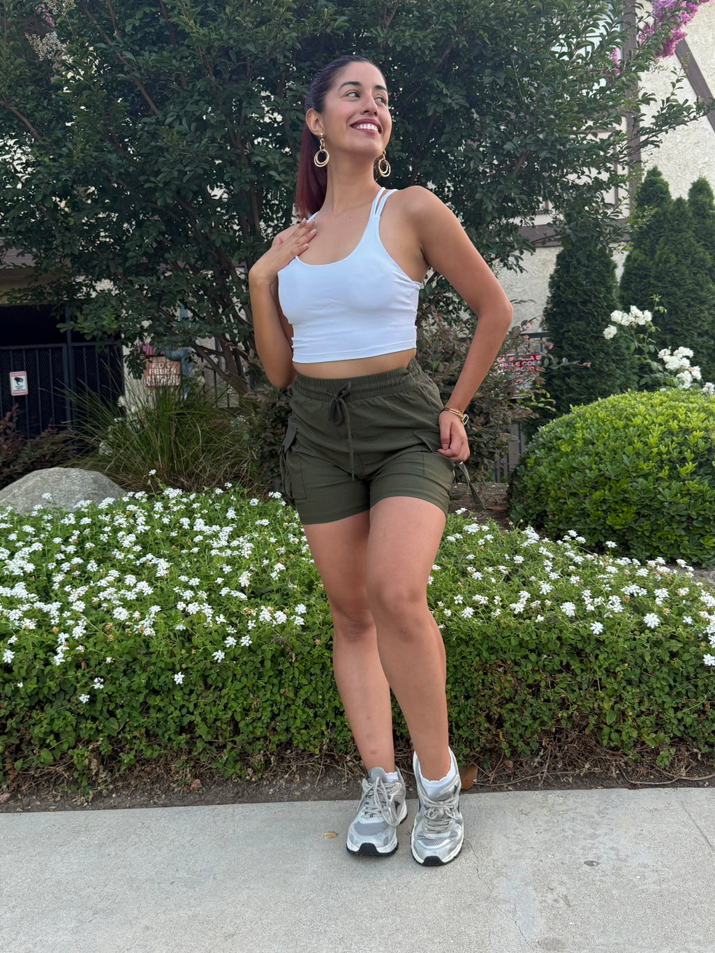 Olive Green Trailblazer Cargo Shorts