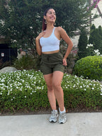 Olive Green Trailblazer Cargo Shorts