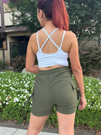 Olive Green Trailblazer Cargo Shorts