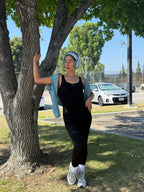 Seamless Ribbed Tummy Control Jumpsuit