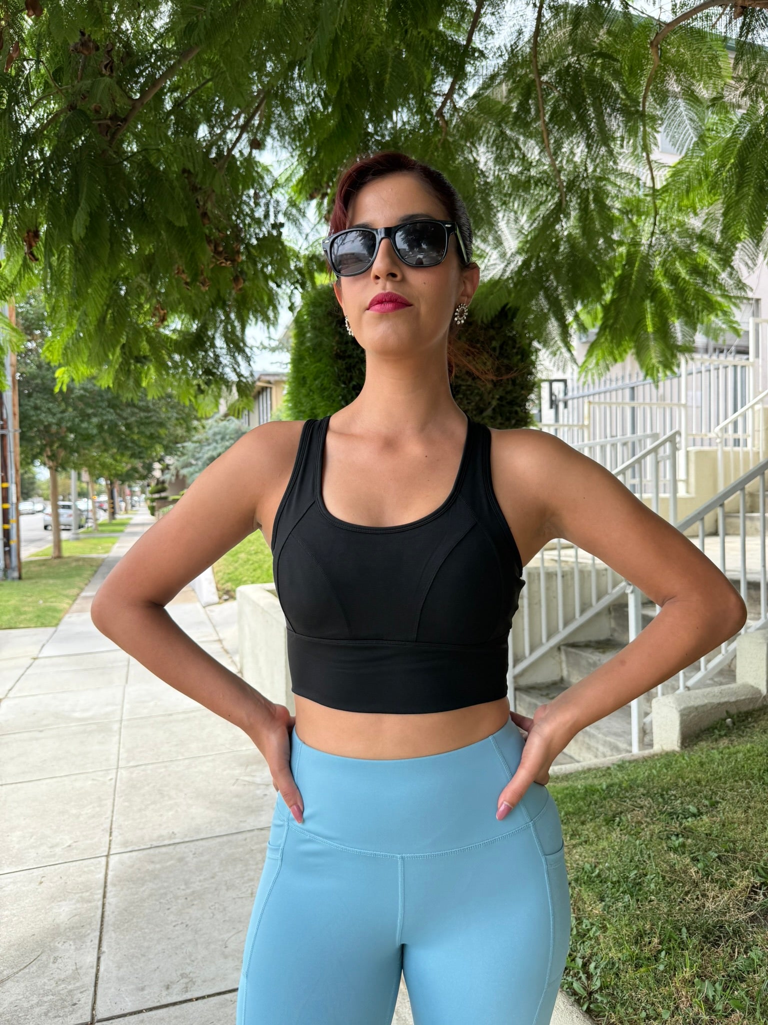 Aqua Blue High Waist Leggings