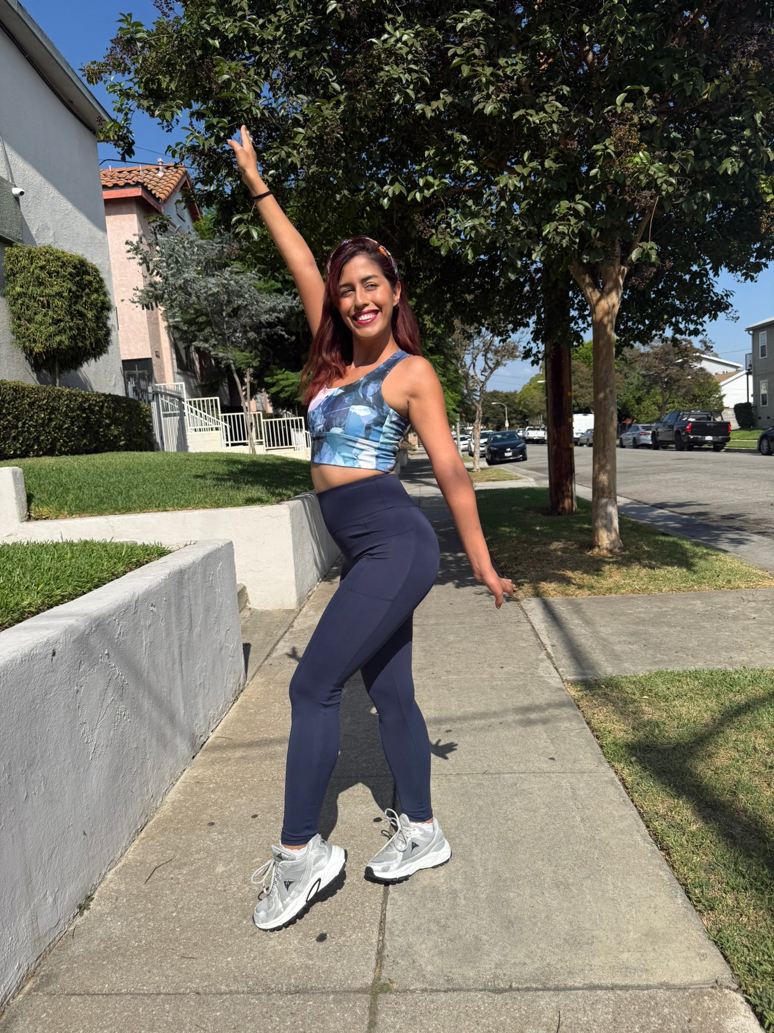 Navy Blue High Waist Leggings