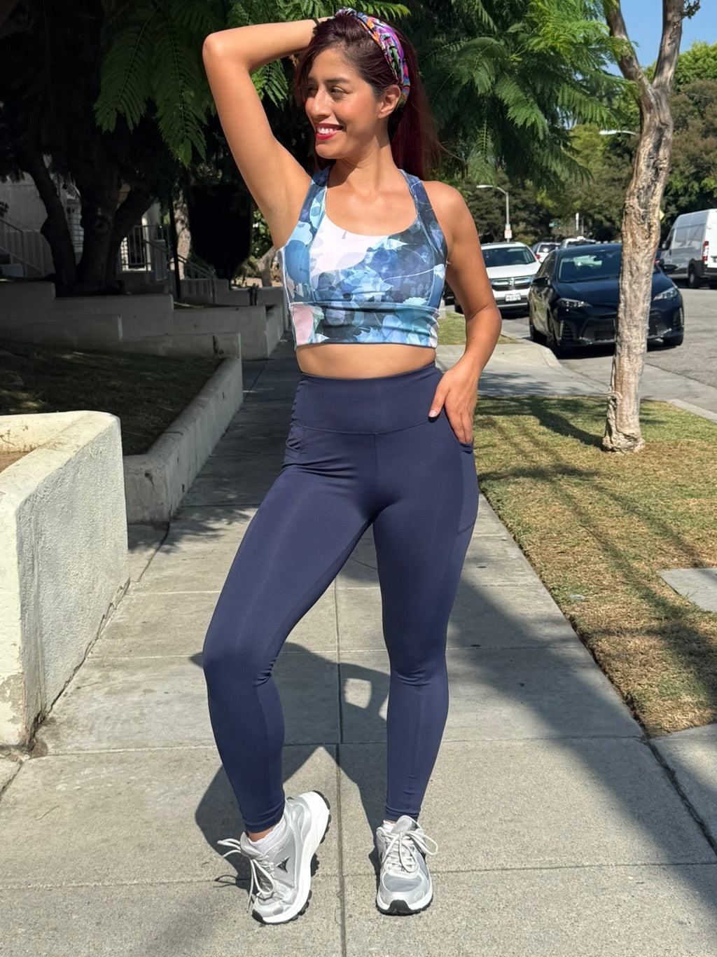 Navy Blue High Waist Leggings