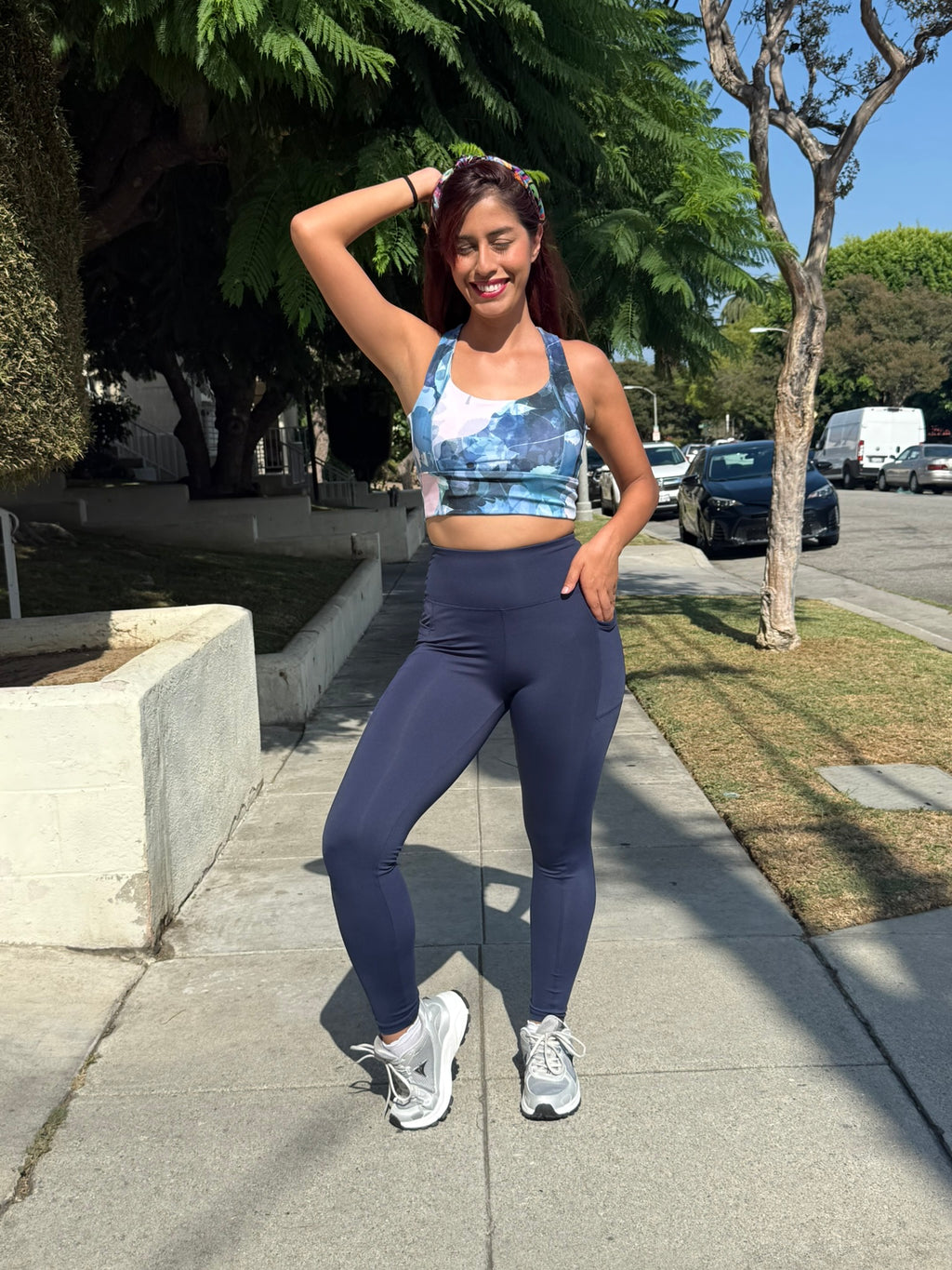 Navy Blue High Waist Leggings