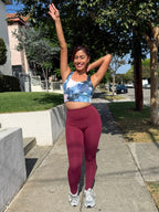 Cherry Red Fleece Butt Lifting Leggings