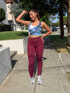 Cherry Red Fleece Butt Lifting Leggings